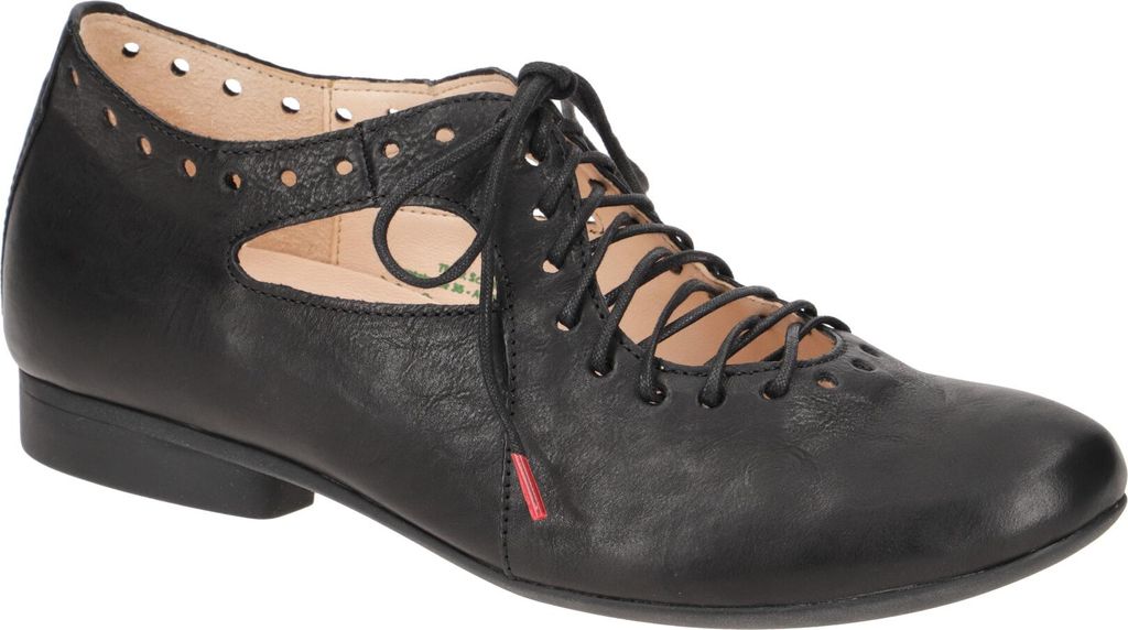 Think Schnürhalbschuhe in schwarz, Gr. 43
