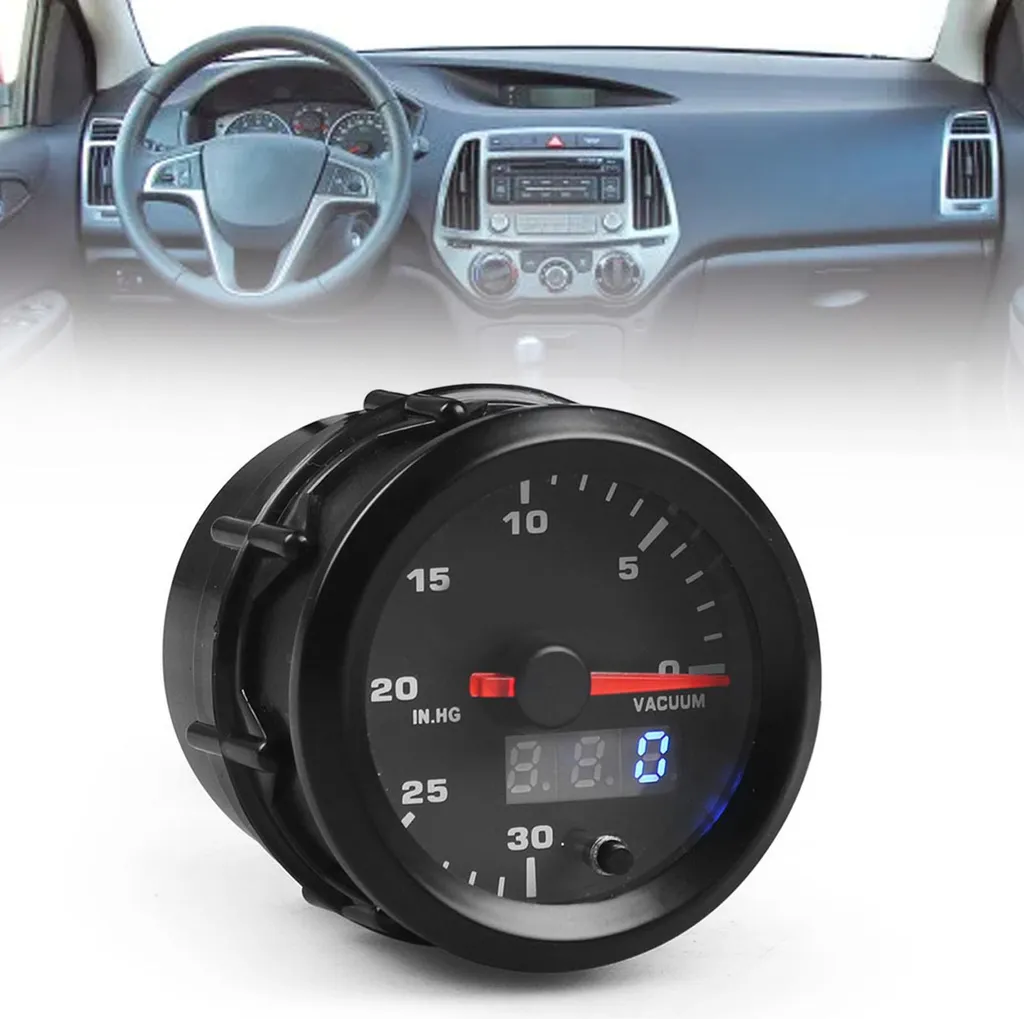 Compteur de Vide 52mm pour Tuning et Diagnostic Moteur 12V Auto - 3
