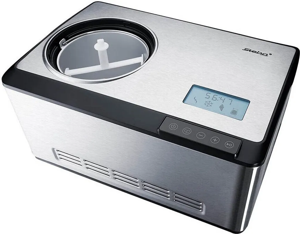 Steba IC180 Sorbetière à Compresseur 2L en Acier Inox Autocongelante