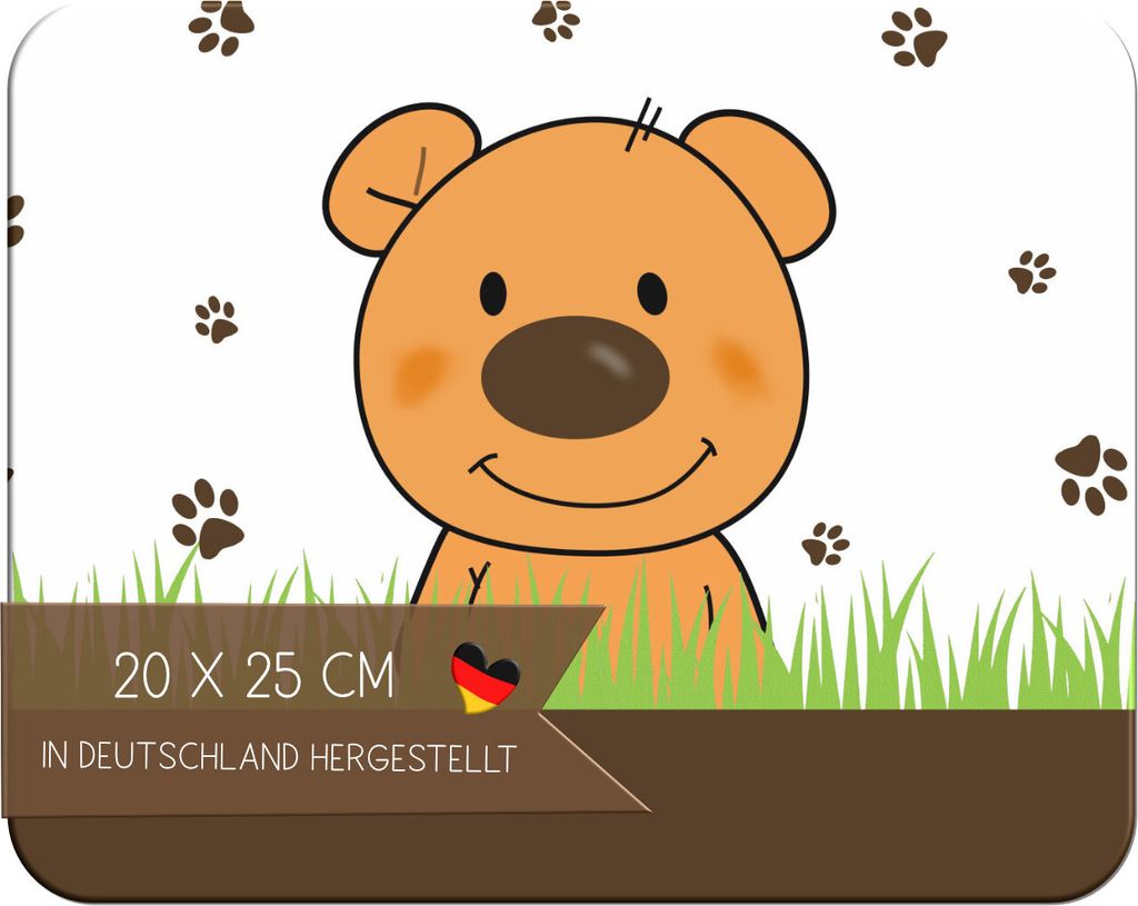 Kinder Frühstücksbrettchen Teddy Bär , Brettchen Kunststoff, 20x25 cm