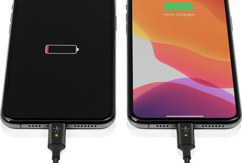 Câble USB-C vers Lightning avec indicateur LED de charge Belkin Gris - 7