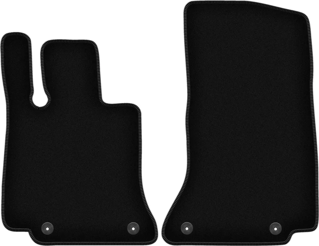 Wielganizator Tappetini Auto Velluto per Mercedes W206 - Nero 2pz