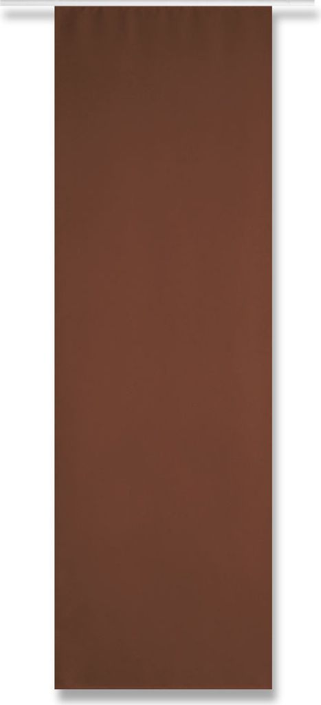 Flächenvorhang Alessia blickdicht, mit Zubehör, Maße: 60x245cm, Farbe: Braun