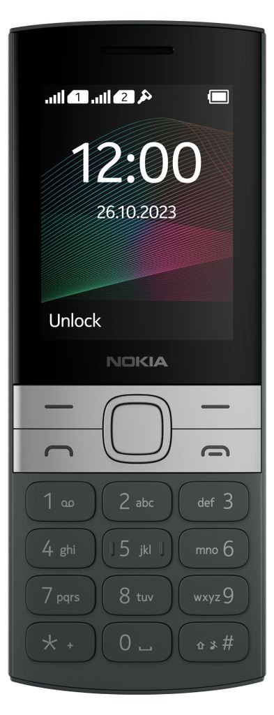Nokia 150, Balken, Single SIM, 6,1 cm (2.4"), 0,3 MP, 1450 Produktbild 