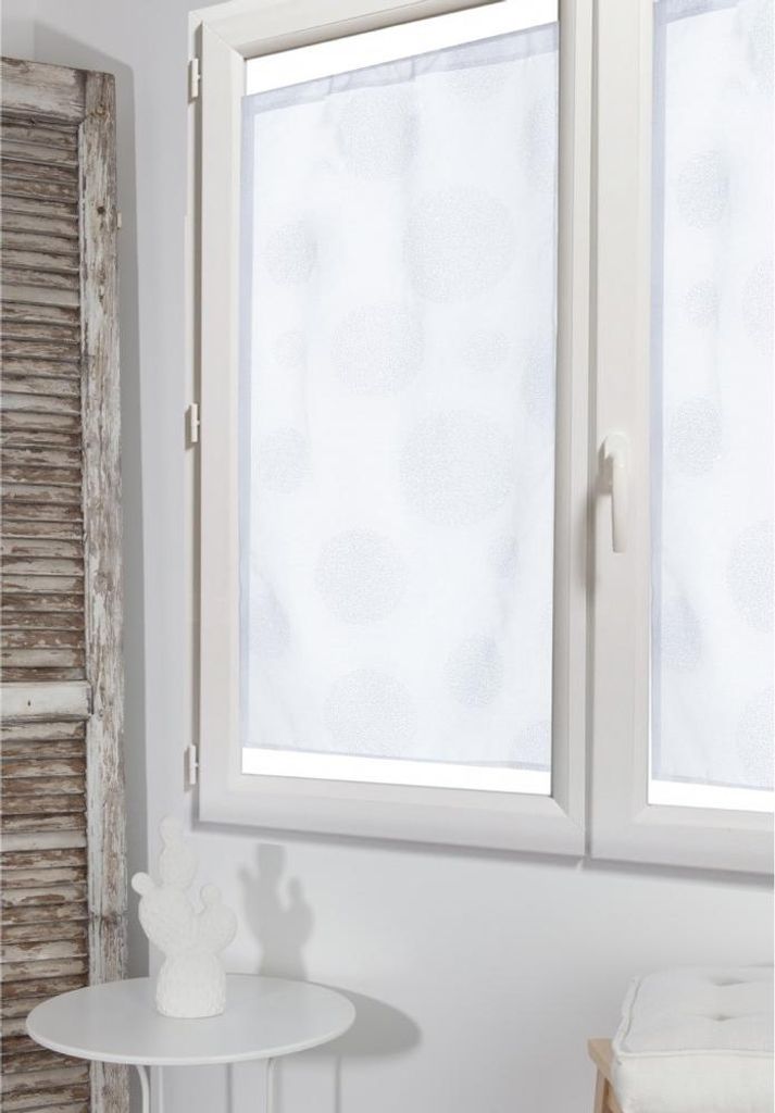 Paar transparente weiße Fenster, B.60 x H.120 cm