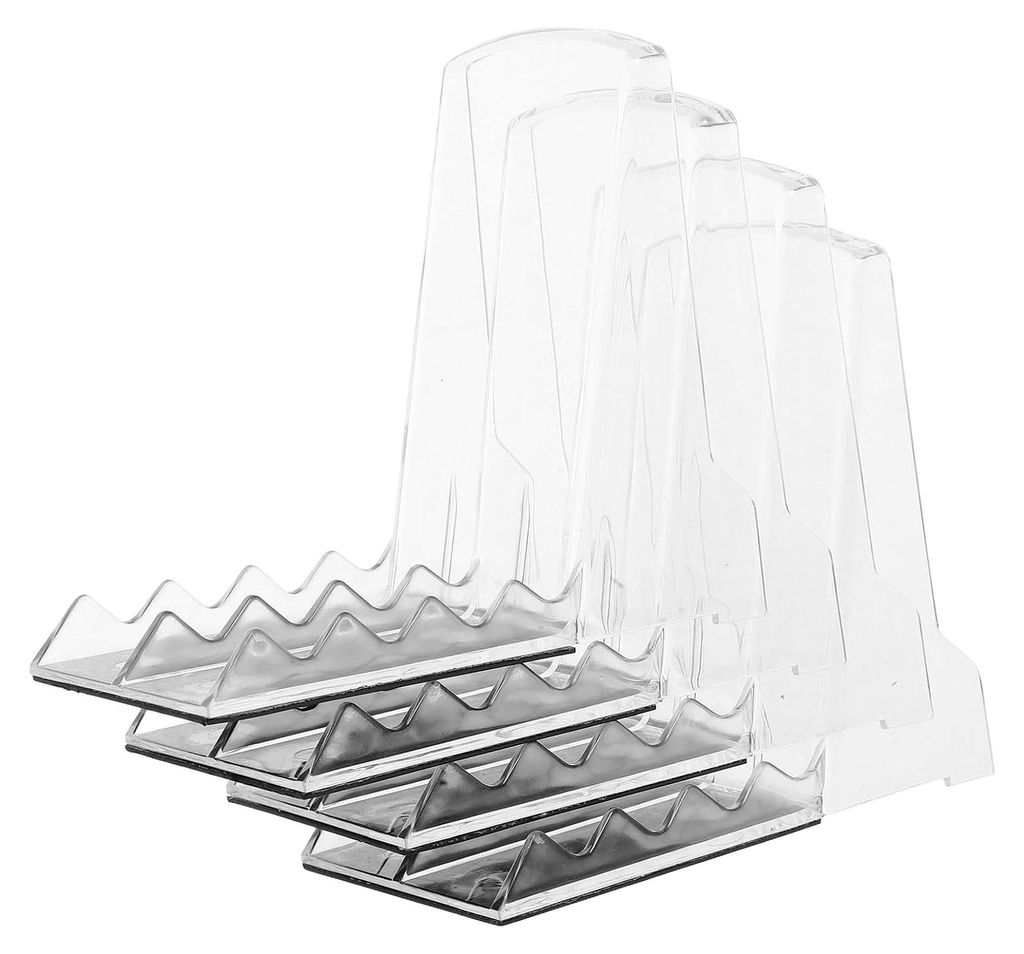 4 Stück Magnetische Kunststoff-Displayständer mit Aluminiumrückplatte, Einfache Montage, Vielseitig für Snacks und Produkte in Supermarktregale...