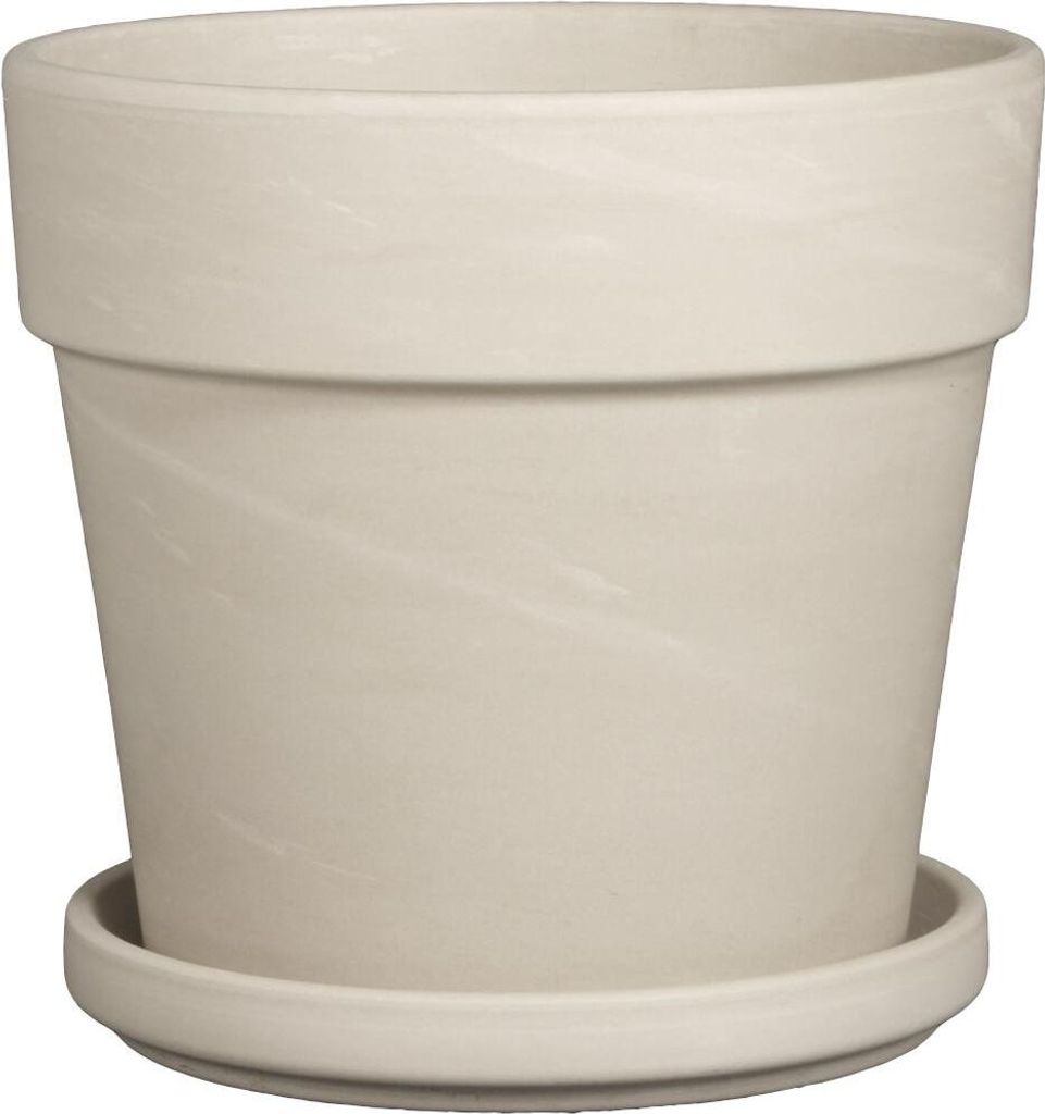 Pflanzuntersetzer granit 14 cm ohne Loch Ton imprägniert