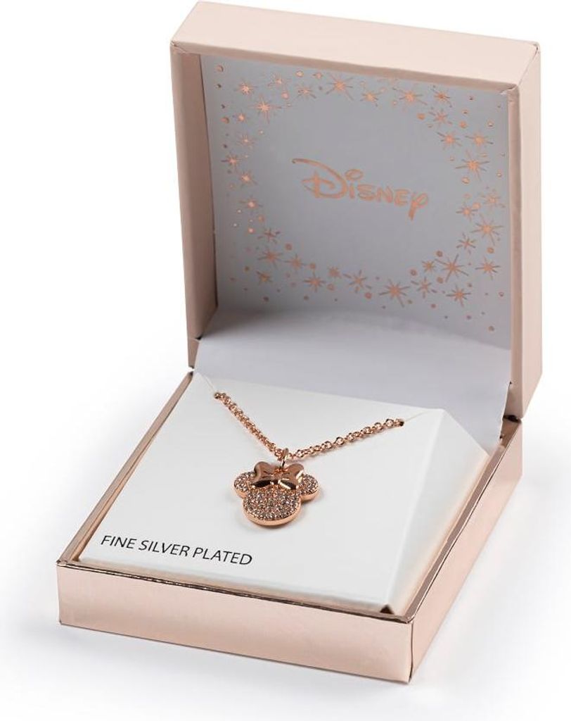 Minnie - ružové zlato - strieborný náhrdelník pokovovaný Obrázok produktu 