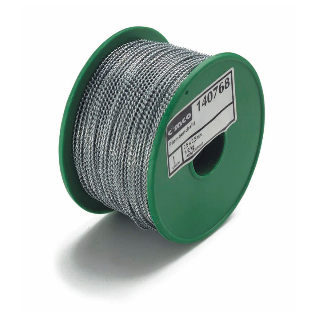 Cimco Plombendraht, Spule 1 kg= ca. 230 m, Durchmesser 0,5 x 0,5 mm 140770