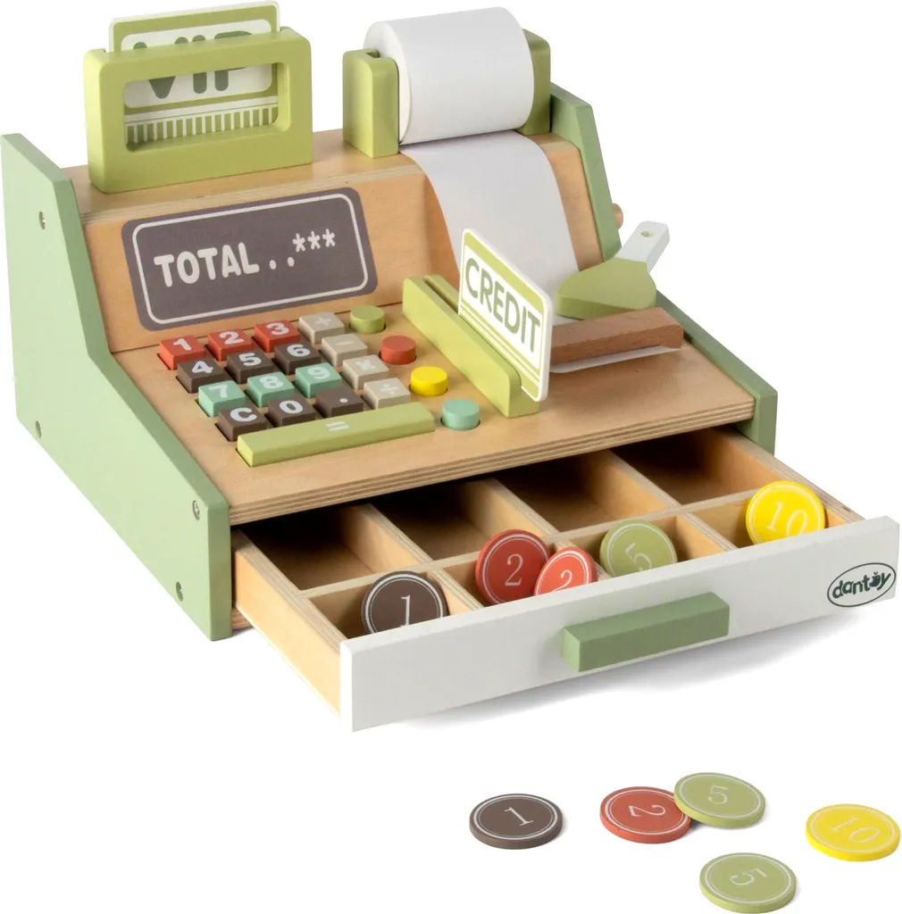 Caisse enregistreuse robuste Dantoy - Accessoires de jeu sans phtalates