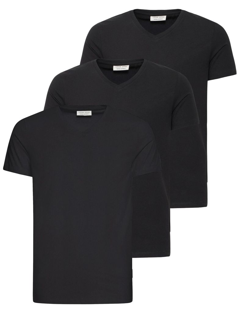 Casual Friday CFLINCOLN Herren T-Shirt Kurzarm Shirt Baumwollmischung Slim Fit