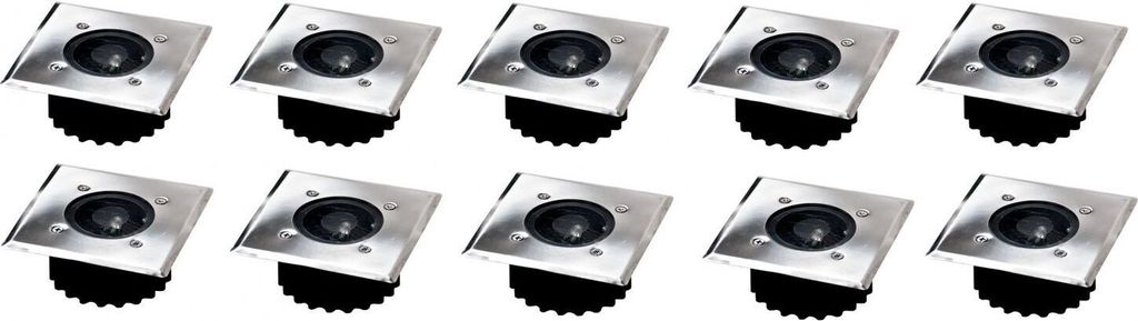 10x LED encastré de sol solaire spot de sol lampe solaire Image du produit 