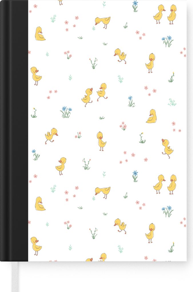 MuchoWow Notizbuch Tagebuch Haushaltsbuch Notebook A5 Ente - Baby - Tiere - Notizblock - Notizheft - Notebook - Schreibblock - Papier