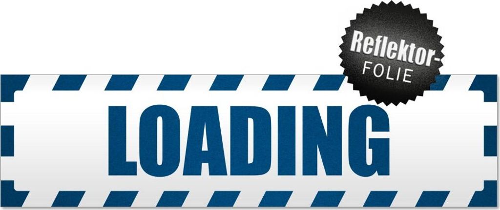 Loading gestreift Magnetschild Schild magnetisch