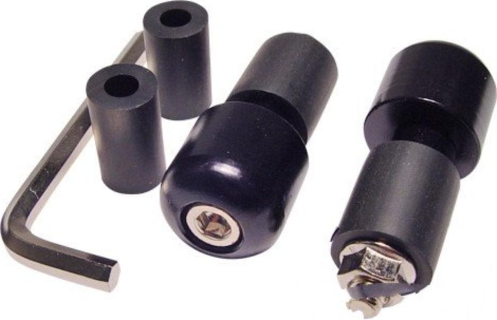 JMP Lenkerenden Aluminium schwarz 17/13mm