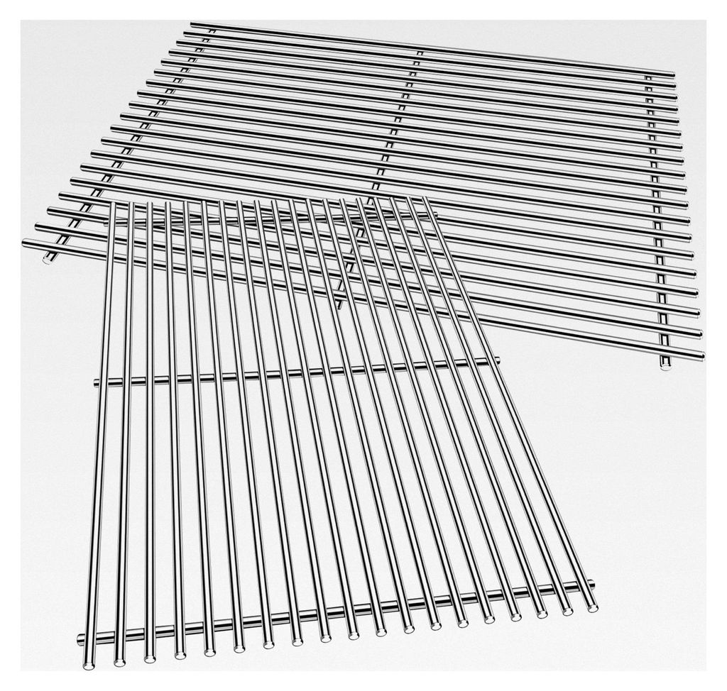 46,7 cm SUS304 9 mm Grillroste für Weber Genesis II Grillteile E&S 310 315 320 325 340, 2 Stück