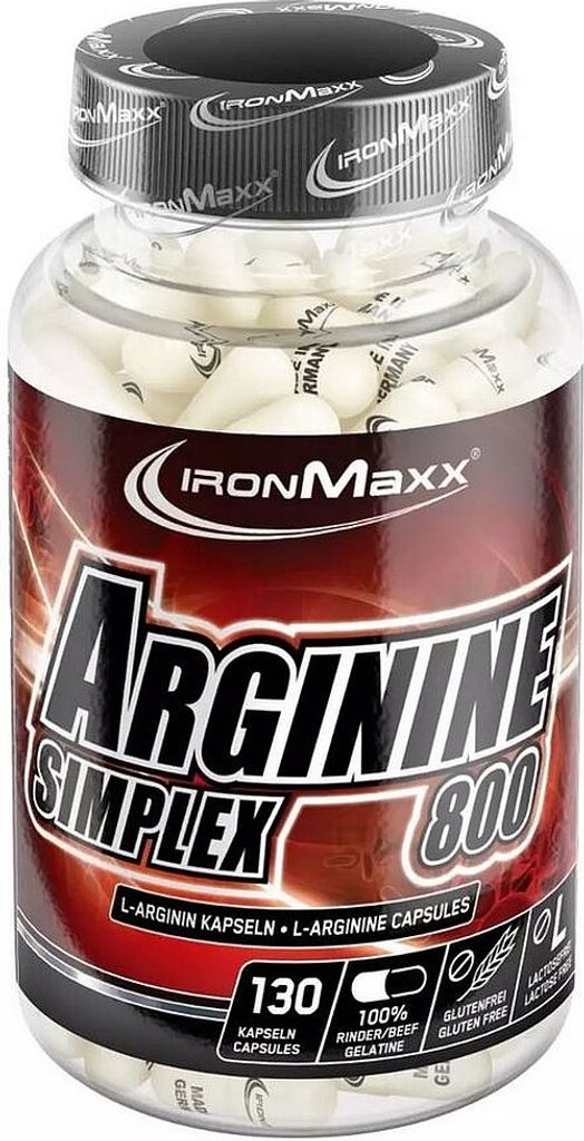 IronMaxx Arginine Simplex 800 - 130 Kapseln Produktbild 