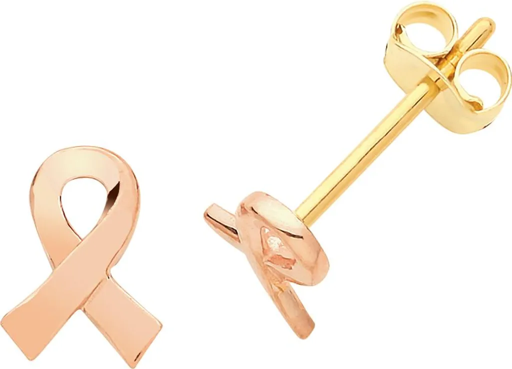 Puces d'Oreilles en Or Bicolore pour Femme - Bijou Chic Format 7x5mm