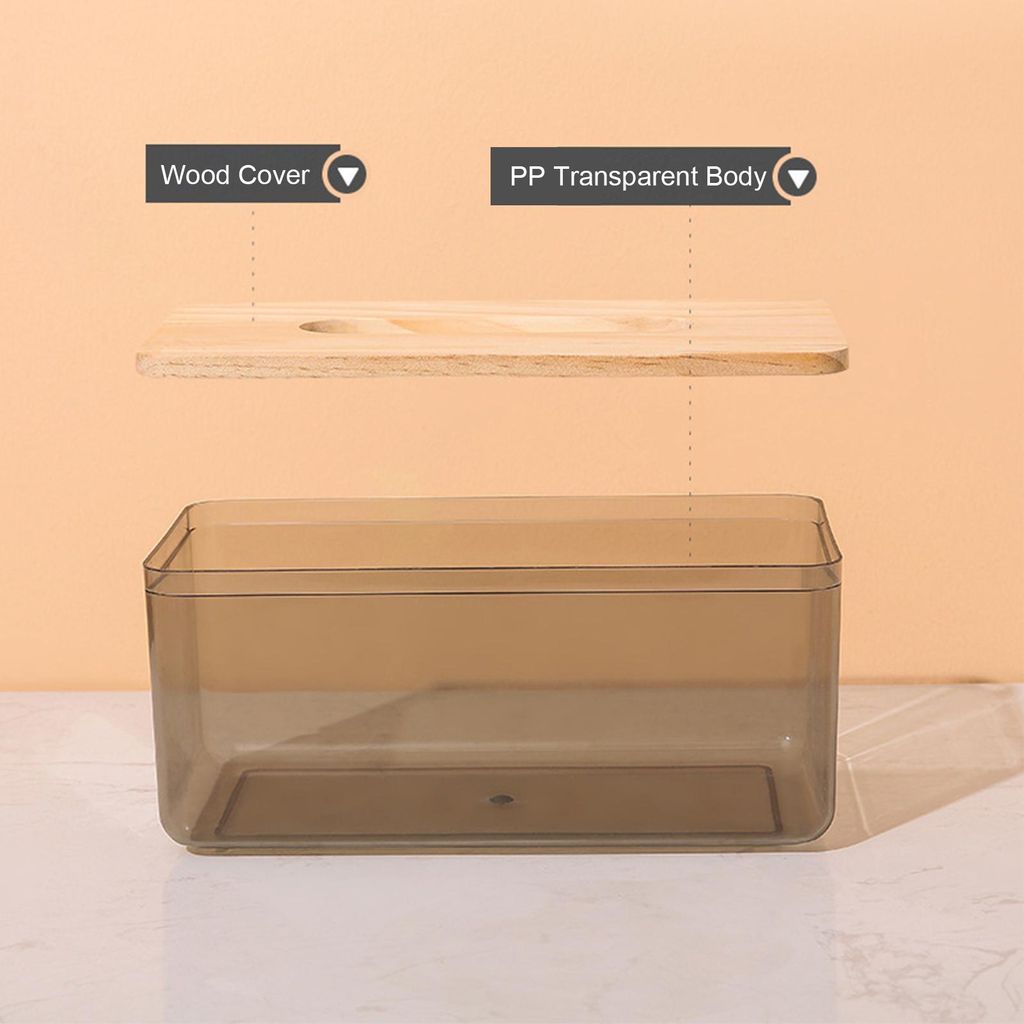 Papierhandtuchspender, Holz-Taschentuchbox, Abdeckungshalter, Arbeitsplatten, Badezimmer, Toilette, Serviettenaufbewahrung, Zuhause, Küche, Gesich...