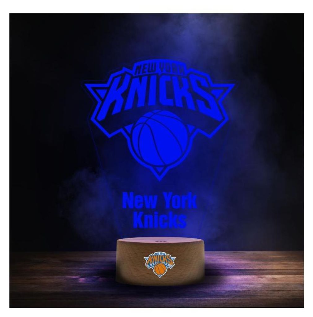 New York Knicks NBA Deko LED-Leuchte aus Acryl, 22 x 15 x 5 cm
