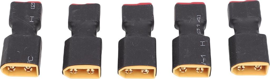 5pcs T -Stecker an XT60 Adapter Sturdy PC Tight Connection RC Battery Conversion Convertektor