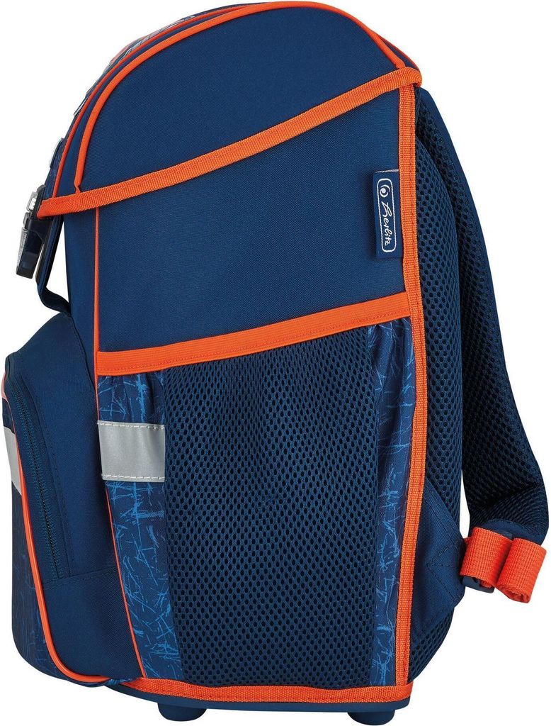 Herlitz 50032495, Federmäppchen, Pencil pouch, Schultasche, Sporttasche, Junge/Mädchen, Mittelschule, Rucksack, 16 l, Fronttasche, Seitentasche