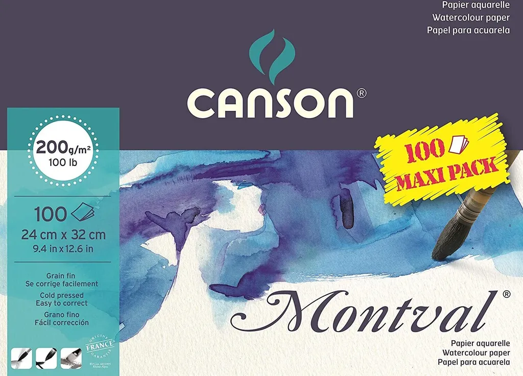 Canson Montval C200807353: Carta Pregiata per Acquerello e Tempera