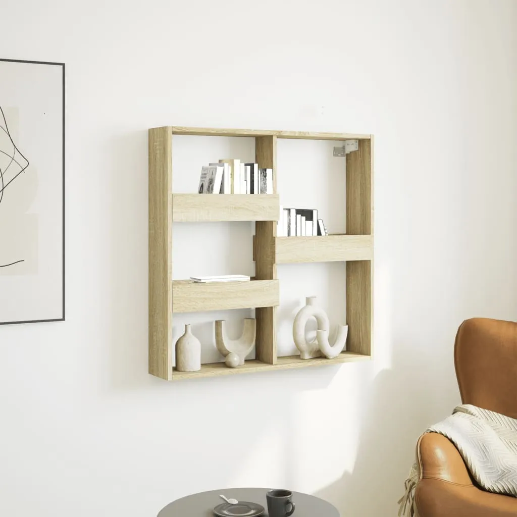 Scaffale a Muro Rovere Sonoma 80x15x80 cm | Hommie 8258115 Robusto