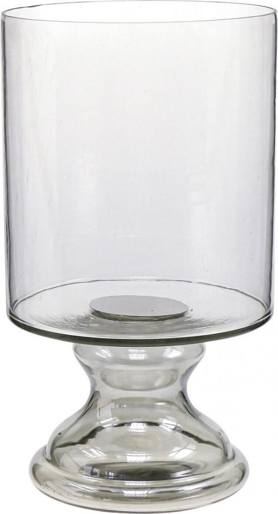 Windlicht Glas Kerzenglas Getönt Klar Ø20cm H36,5cm Tischdeko Stumpenkerzen Halter Groß