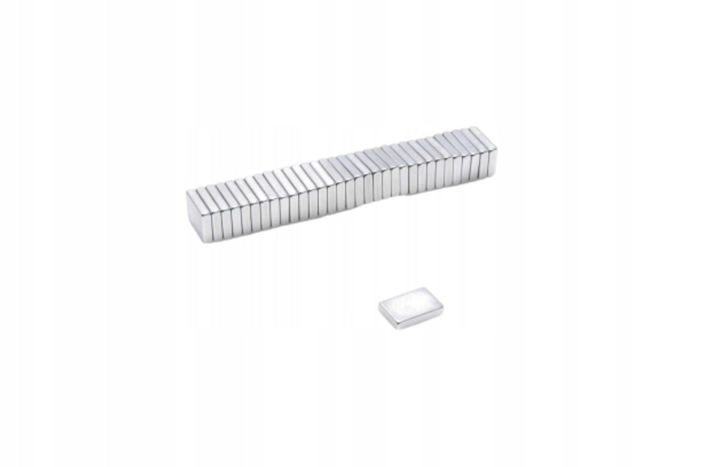 Magnete al neodimio MP£ 8x5x2 N38 set di 10 pezzi Immagine del prodotto 