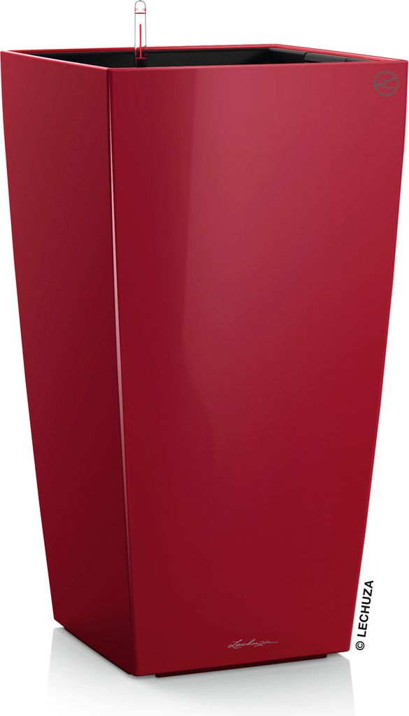 LECHUZA-Pot de fleurs CUBICO Premium 30 Scarlet Rouge Image du produit 