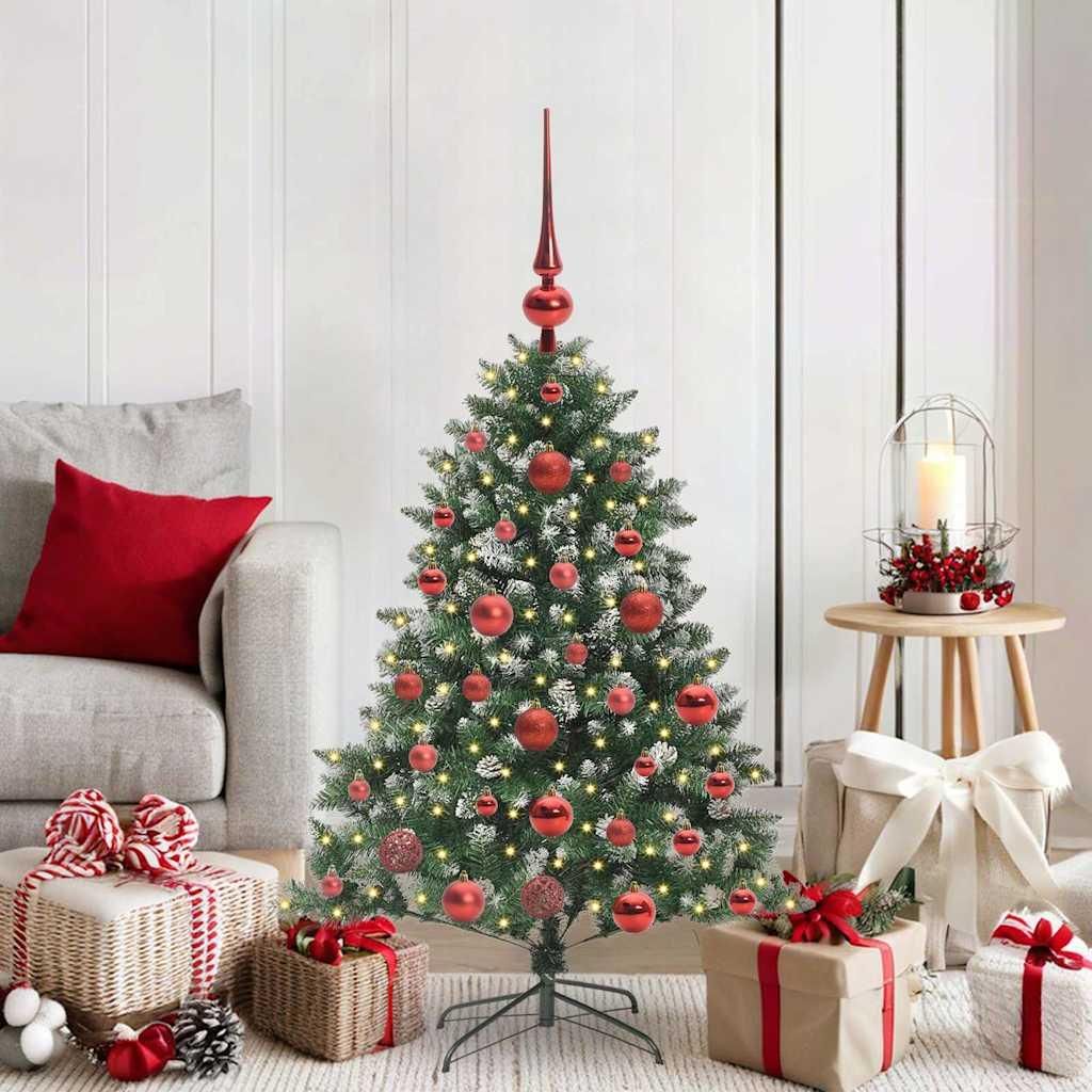 "Schlussverkauf" Künstlicher Weihnachtsbaum(1 pc) - Kunstbaum/Tannenbaum - mit 150 LEDs mit Ständer Grün 120 cm C7343