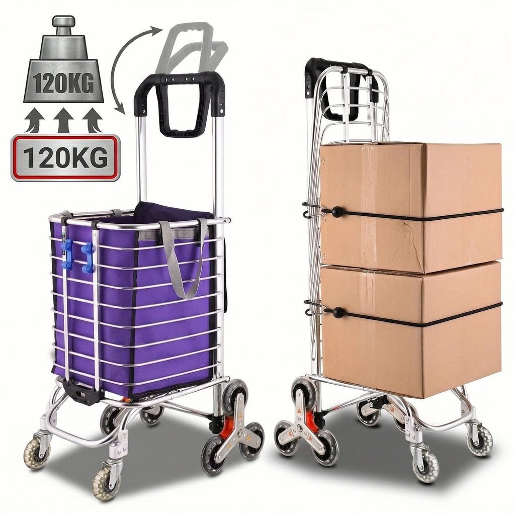 Wózek transportowy do dużych obciążeń 120 kg, składany, 8 Zdjęcie produktu 