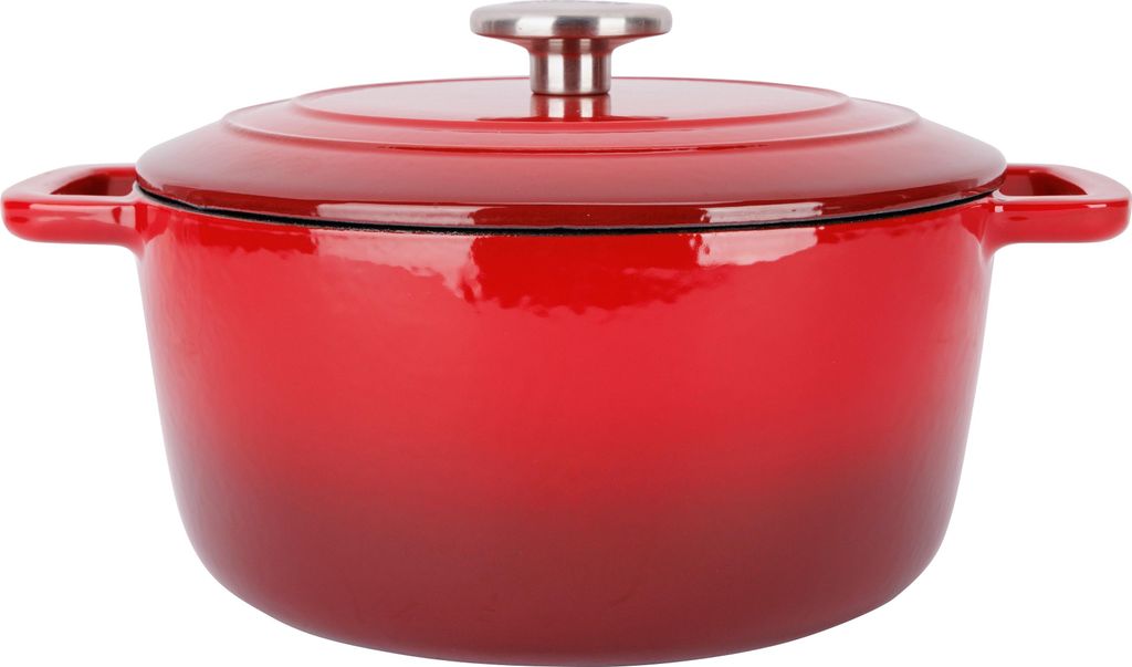 Cosy & Trendy Bräter Fontestic Traditionelle rote aus Gusseisen Ø 24 cm / 4,6 Liter – emailliert