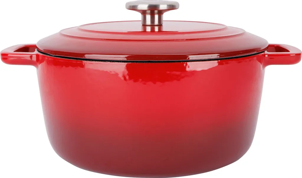Casseruola in Ghisa Fontestic Ø 24 cm Rossa | 4,6L | Induzione