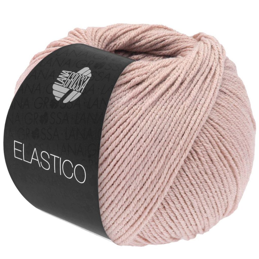 Lana Grossa ELASTICO 50 g Baumwoll-Klassiker mit leichtem Stretch-Anteil 160 m, Farbe:187 - Altrosa