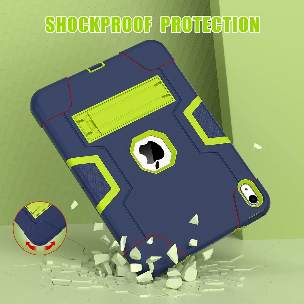 Cover iPad 10 10.9 2022 Verde con Supporto - Ideale per Studio e Video - 7