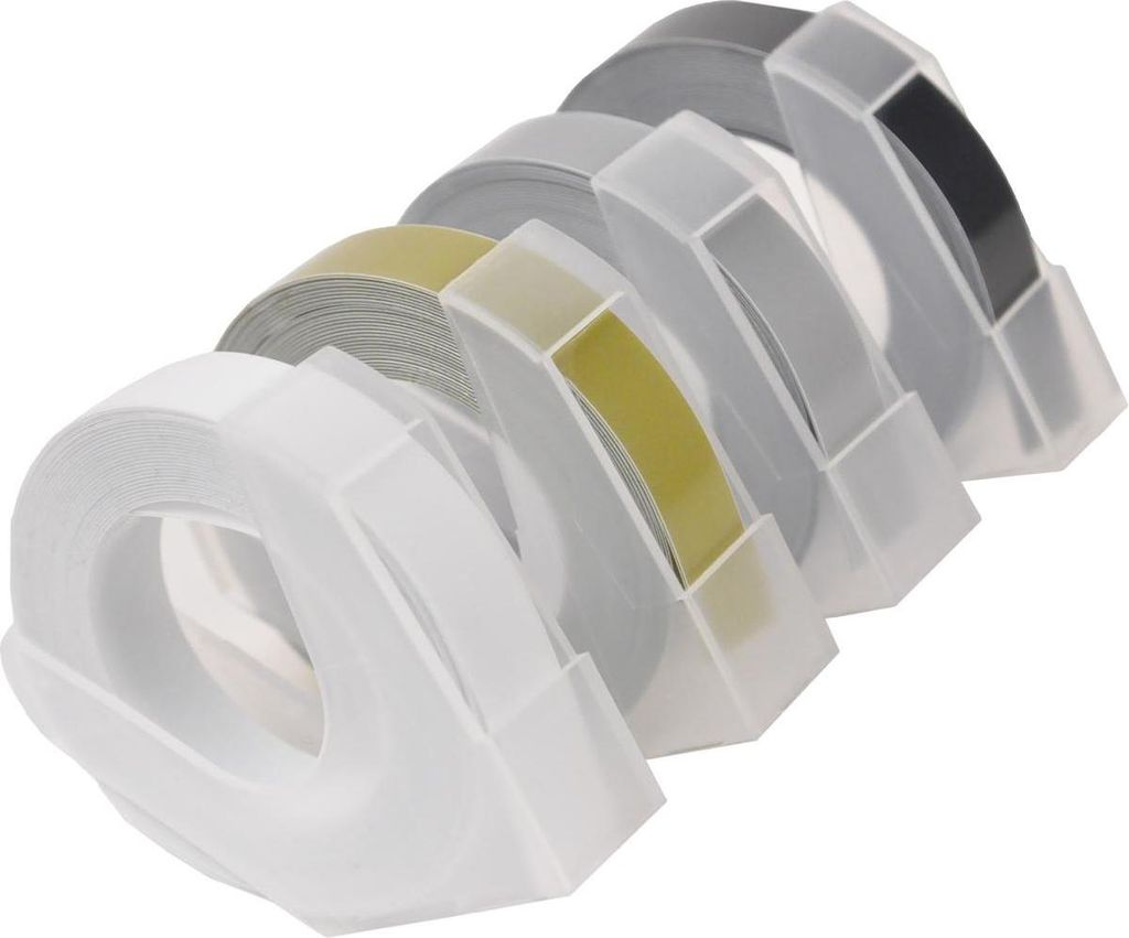 Desq - e für Beschriftungszange 9 mm, traditionell, Blister mit 4 Farben