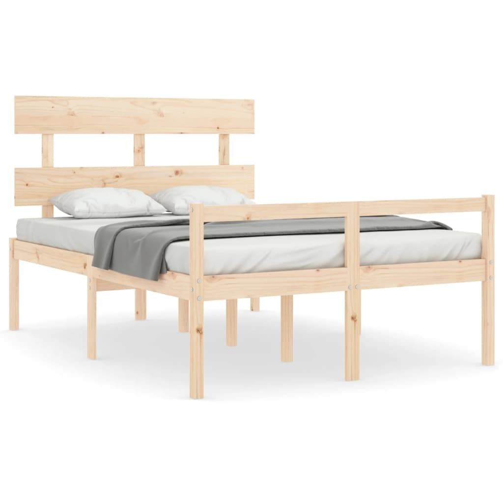 Seniorenbett mit Kopfteil 140x190 cm Massivholz