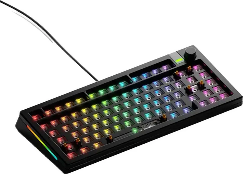 Glorious GMMK 3 Pro 75% Barebone ANSI Clavier Gaming Custom - Noir