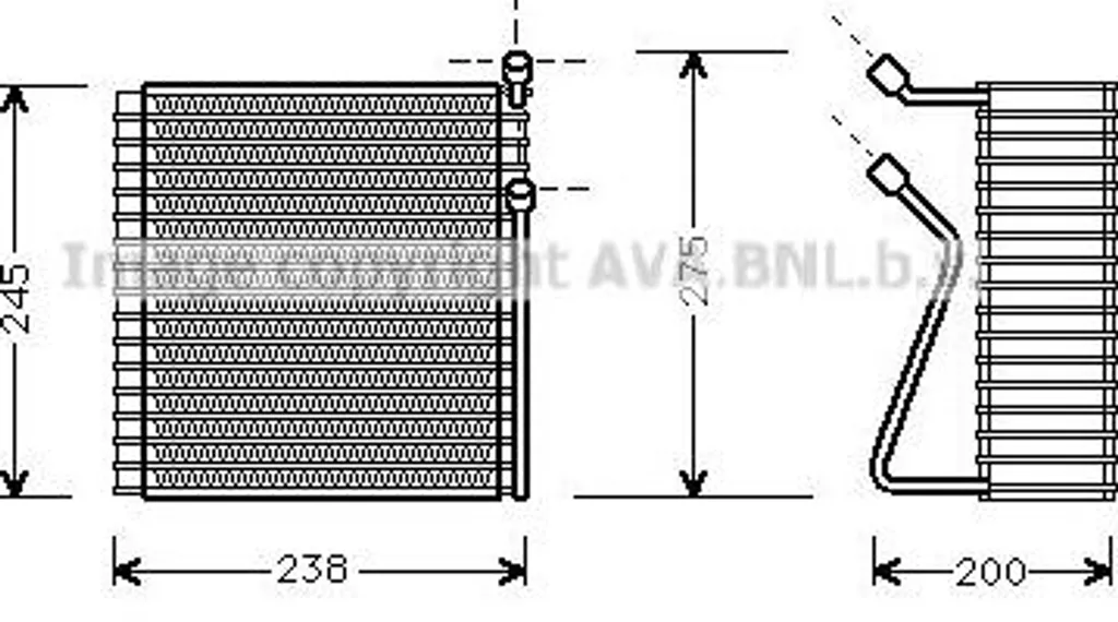 Stop aux fuites de clim Volvo : Évaporateur AVA VOV091 remplace OE 1343275
