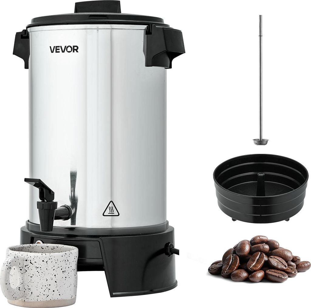 VEVOR komerčný kávovar 30 šálok4,5 l horúci nápojový Obrázok produktu 