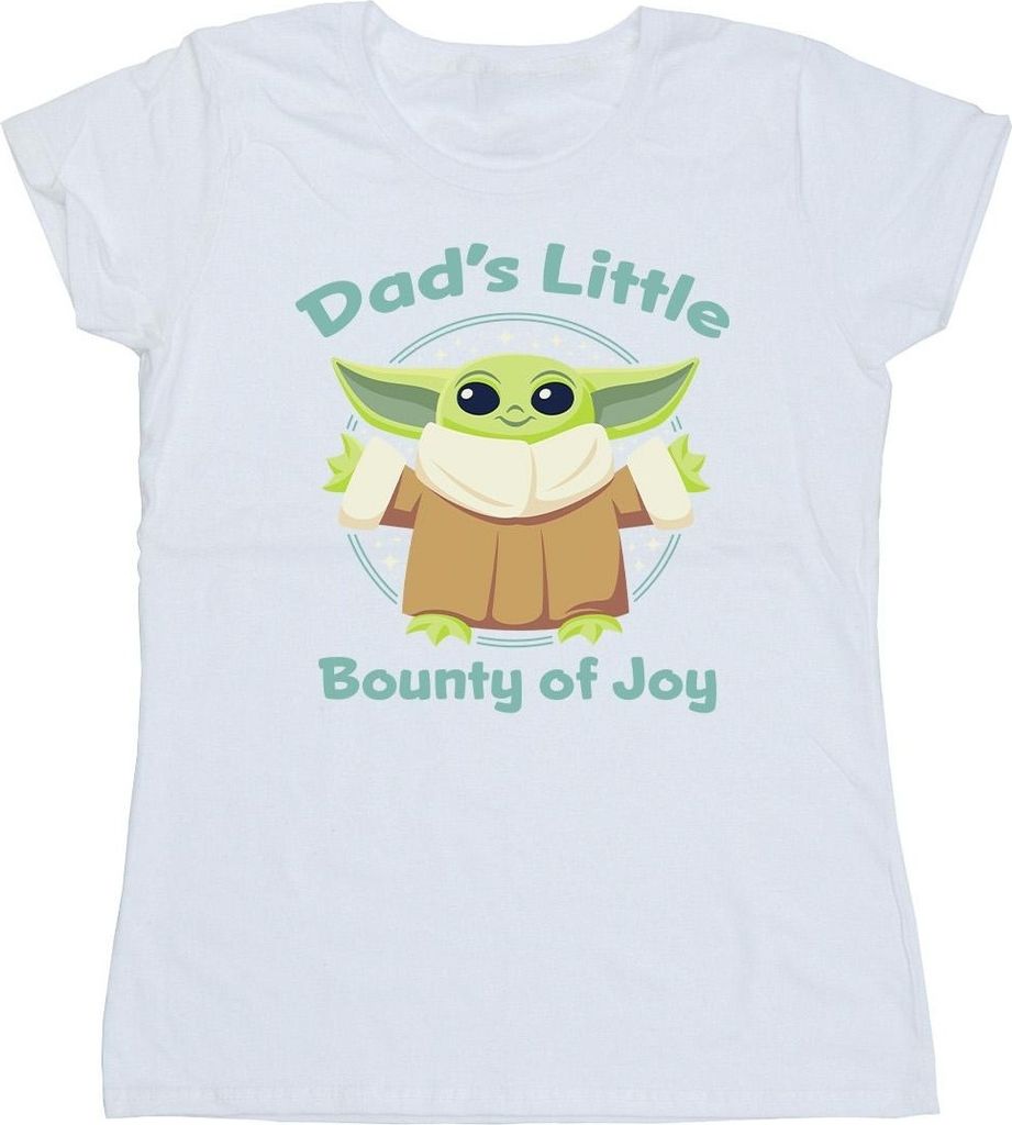 Star Wars - "The Mandalorian Bounty Of Joy" T-Shirt für Damen BI43298 (S) (Weiß)