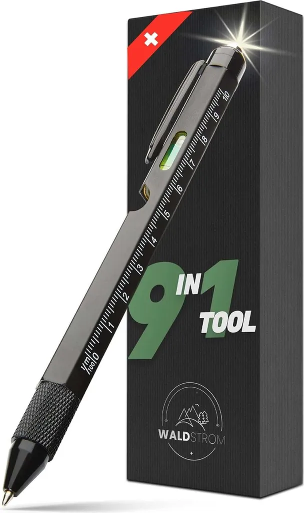 Cadeau Fête des Pères : Stylo multifonction 9 outils pour bricolage