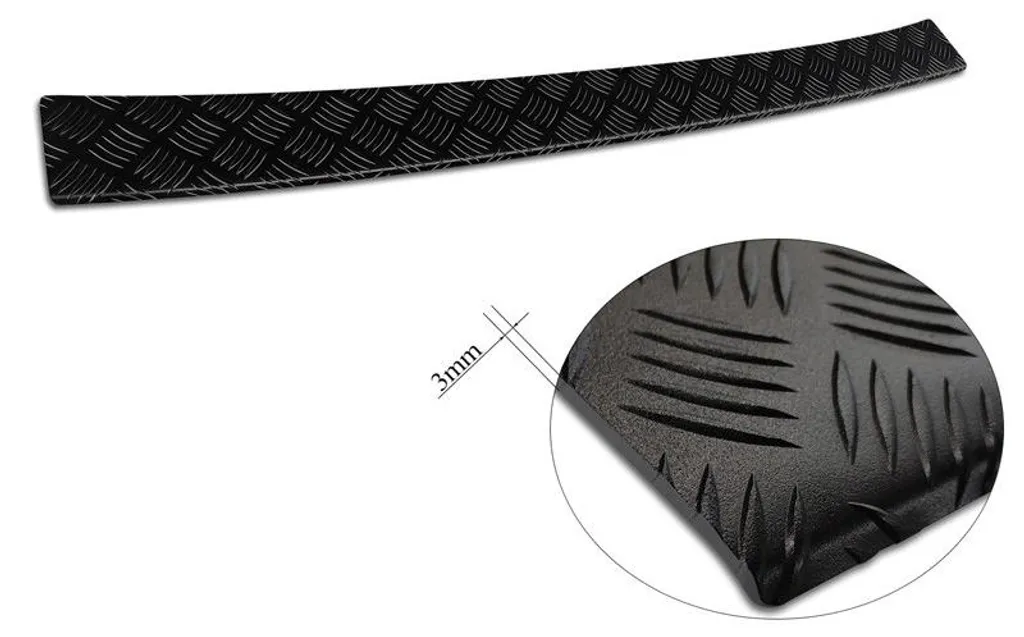 Protection de Pare-chocs Aluminium Noir Mat Riffled Plate pour T6