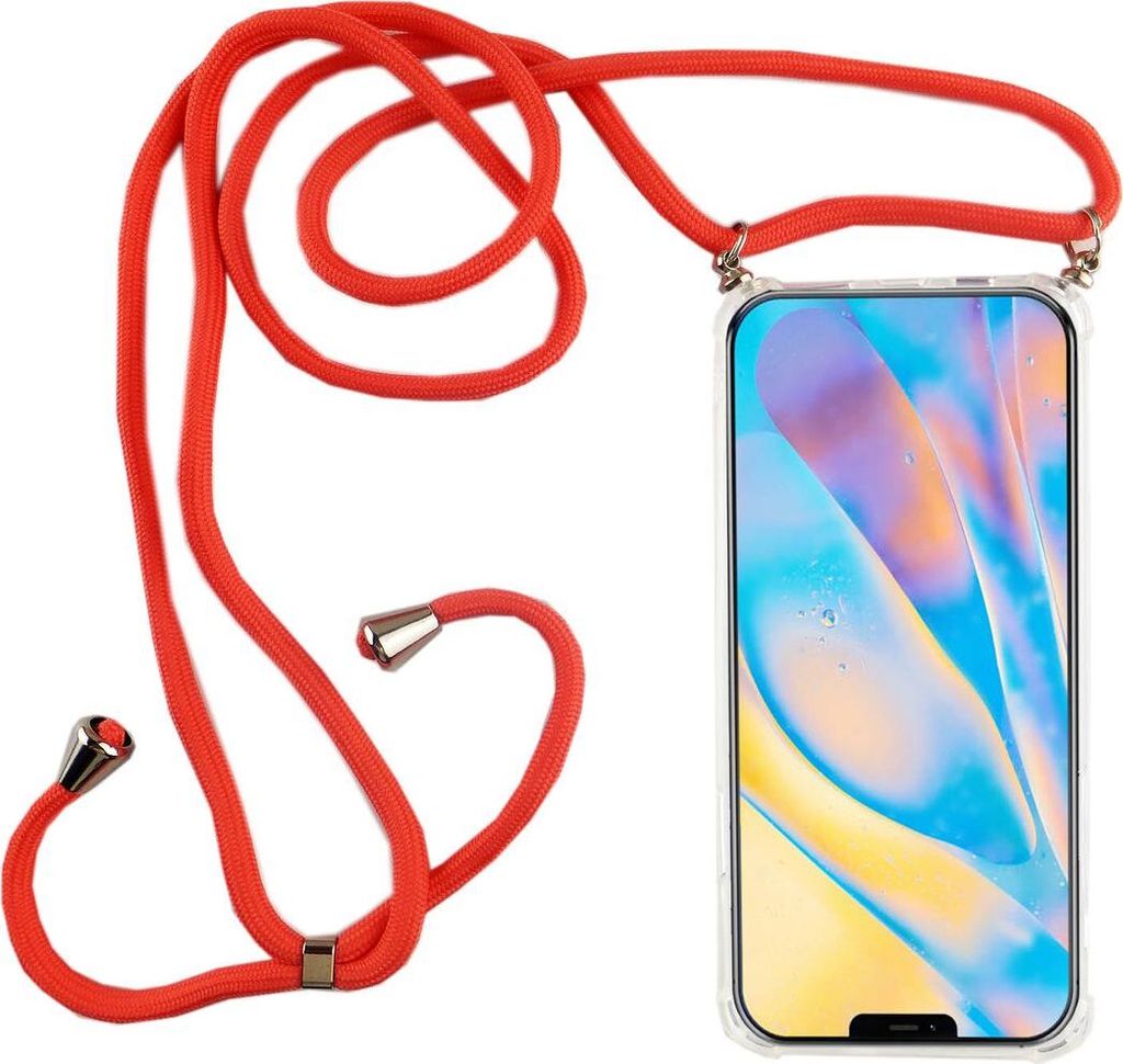 Handykette für Apple iPhone 12 mini - Smartphone Necklace Hülle mit Band - Schnur mit Case zum umhängen in Pink