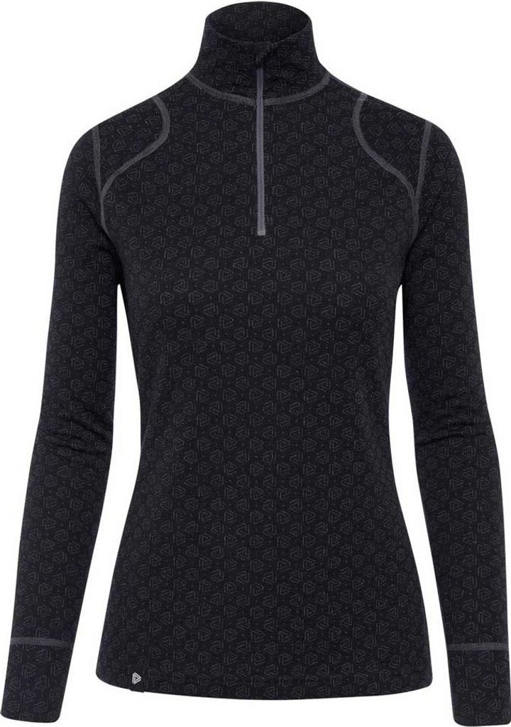 Thermowave Merino Xtreme Zip Langarm-baselayer Schwarz XL Frau Schwarz XL