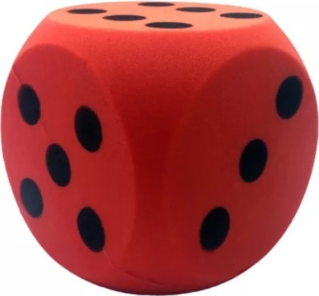 Speelgoed 190/606 RED - wuerfel Soft, 16 cm, rot Produktbild 