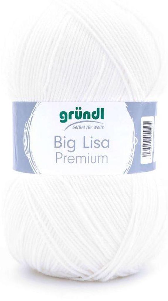 Gründl Wolle Big Lisa Premium 250 g weiß Produktbild 