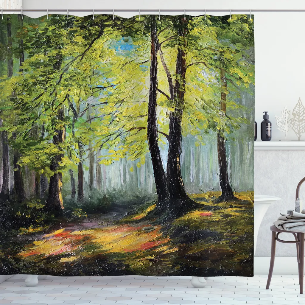 Tenda Doccia Extra Lunga 175x240 ABAKUHAUS Antimuffa Lavabile